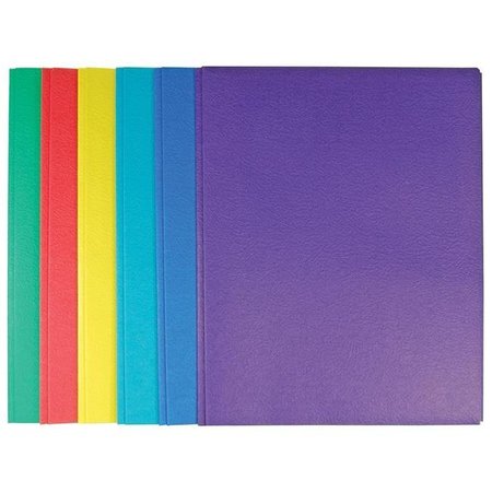 TOP FLIGHT DDI 2315180 Top Flight Paper 2 Pocket Folder - Assorted Colors  3 Prong Case of 100 2315180